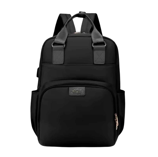 Pañalera Minimalista Negra